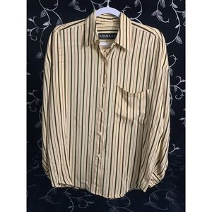 Company by Ellen Tracy 100% Silk Button Up Dress Shirt Ladies Sz 4